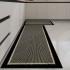 Cross-border kitchen mat, absorbent, non-slip, stain-resistant, waterproof, and oil-resistant, imitation wool woven entrance mat.