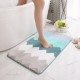 Ins-style luxury bedside blanket, living room, bedroom, and children's room thickened long-haired green moss floor mat.