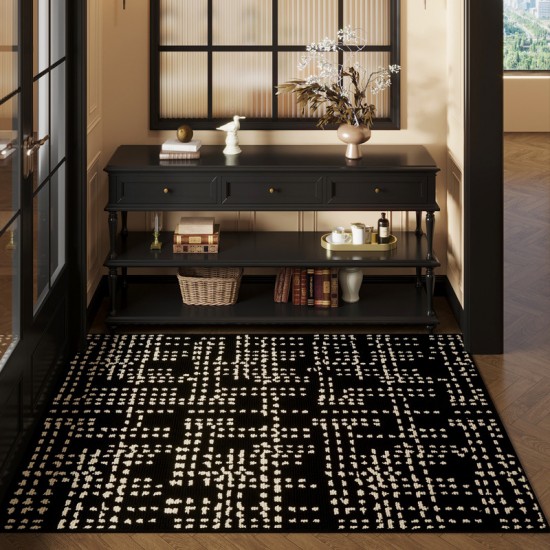 Fragrance-style entrance door mat, luxury entryway floor mat, imitation wool coffee table mat, bedside rug.