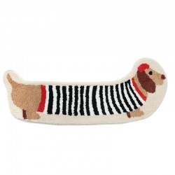 Cute puppy-shaped bedroom bedside rugs, long strips, children's room floor mats, flocked mats for seating and flooring
