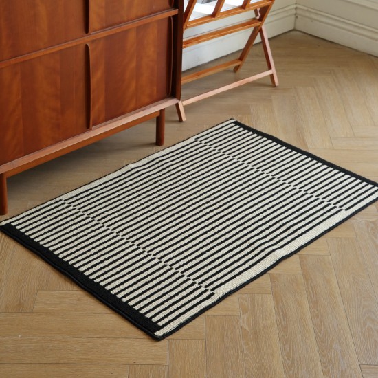 New flocked home entrance door mats, non-slip bathroom and toilet doorway absorbent mats. Doormats
