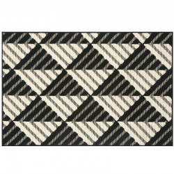 Cross-border flocked three-piece bathroom floor mat set, absorbent and non-slip bedroom bedside rugs