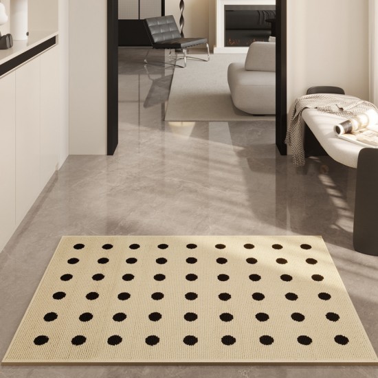 Ins-style, striped, plaid, flocked bedside rugs. Long carpet strips for rooms and bedrooms, bedside mats, and balcony floor mats.