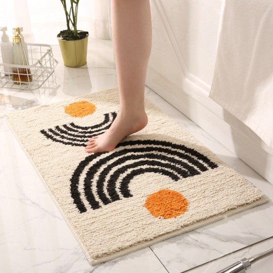 New minimalist bathroom entrance mat, absorbent mat, non-slip bathroom mat, entrance doormat.