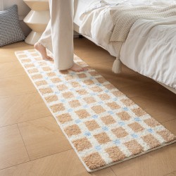 Bedroom bedside rugs, Korean cream-style thickened plush carpets, room bedside bay window blankets, sofa blankets, absorbent floor mats