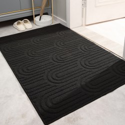 Solid-color entrance doormats, household entrance hallway absorbent, dirt-resistant, non-slip mats.