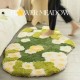 Forest moss carpet, bedroom bedside rug, thick plush, living room sofa and chair mat, quick-drying absorbent bathroom mat.