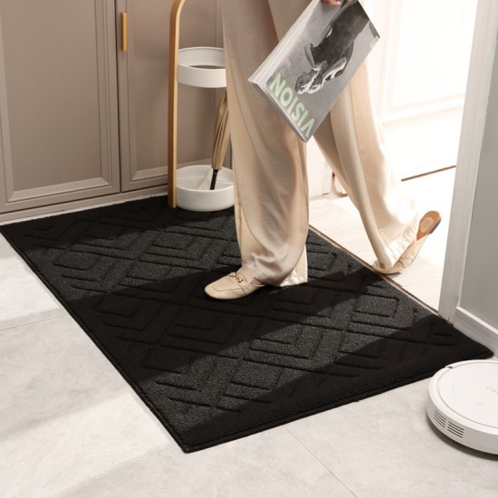 Simple, thickened, stain-resistant bathroom absorbent doormats, home non-slip entrance doormats, bedroom entrance carpets.