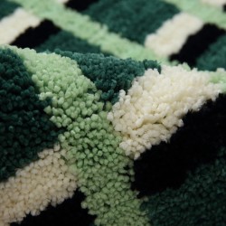 Rustic, ins-style bathroom carpet, fresh, forest-style absorbent floor mat, non-slip bathroom floor mat.