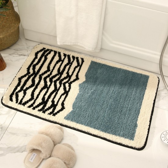 Cross-border new minimalist luxury bathroom absorbent floor mat, home bathroom doorway, non-slip entrance mat