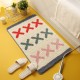 Korean Instagram-style green plaid bathroom mats Bathtub and shower room absorbent mats, bedroom bedside rugs.