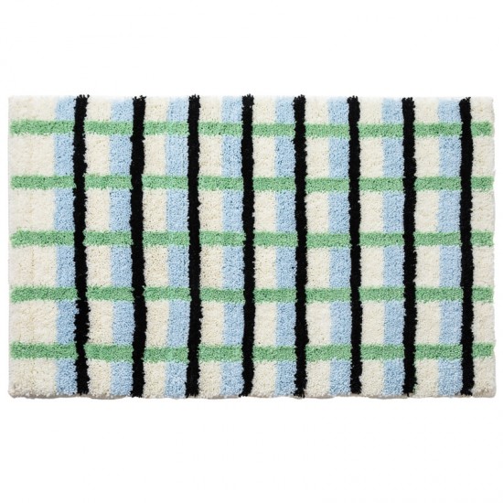 Rustic, ins-style bathroom carpet, fresh, forest-style absorbent floor mat, non-slip bathroom floor mat.