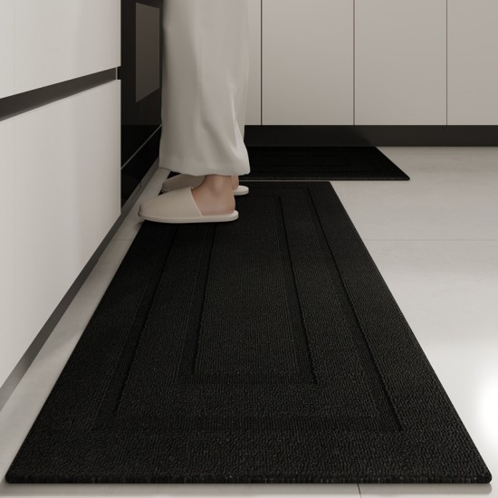 Kitchen floor mats, premium waterproof, stain-resistant, and oil-resistant woven floor mats, absorbent and non-slip mats, wipeable and disposable rugs