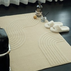 Luxury round bedroom carpets for living rooms, sofas, coffee tables, study tables, computer chairs, and cloakrooms.