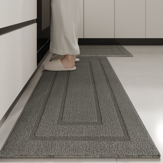 Kitchen floor mats, premium waterproof, stain-resistant, and oil-resistant woven floor mats, absorbent and non-slip mats, wipeable and disposable rugs