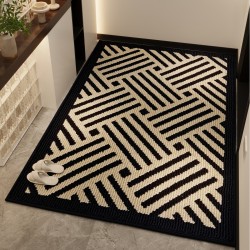 New Chinese-style high-end entrance doormat, living room porch bedside rug, stain-resistant home doormat.