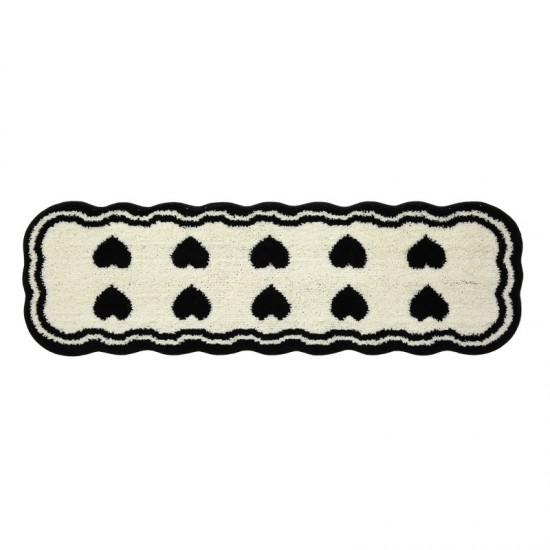 Cream-style bedroom carpet, bedroom bedside rug, long bedside mat, plush master bedroom bay window mat, sofa coffee table mat