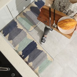 Ins-style entrance, bedroom, and bathroom carpet mats, thickened absorbent bathroom floor mats, customizable non-slip and absorbent.