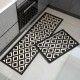 Cross-border kitchen floor mat, long, absorbent, oil-absorbing, non-slip mat, machine-washable, stain-resistant woven rug