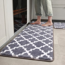 Absorbent bathroom floor mats, non-slip bathroom and toilet entrance mats, and Japanese and Korean entrance and foyer floor mats. Styles