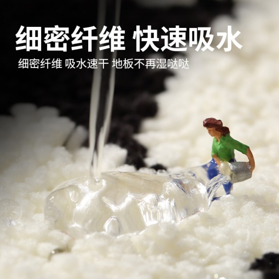 Bathroom floor mats, bathroom and toilet doormats, household mats, bedroom carpets, non-slip absorbent doormats