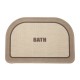 Linen woven bathroom floormat, quick-drying absorbent bathroom mat, wet/dry separation bathroom floormat.