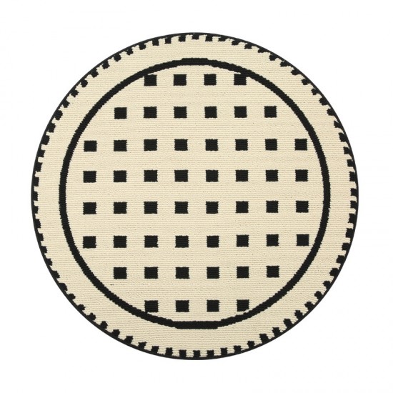 Thickened round rug, home coffee table mat, bedroom bedside rug, study chair, swivel chair, hanging basket, computer chair mat.
