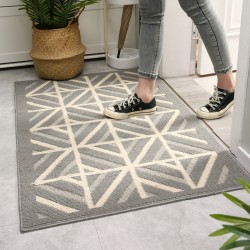 Cross-border minimalist entrance door mats, home entryway, hallway, and entrance mats, non-slip, dust-removing, and mud-scraping carpets
