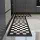 Cross-border kitchen floor mat, long, absorbent, oil-absorbing, non-slip mat, machine-washable, stain-resistant woven rug