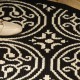 High-end round household carpets Vintage-style soft, formaldehyde-free, imitation wool floor mats for bedroom, living room, and closet chairs.